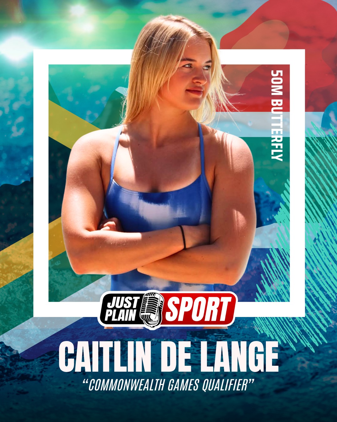 🥇 CAITLIN DE LANGE PUNCHES COMMONWEALTH GAMES TICKET IN 50M BUTTERFLY 🏊

The South African sprint star has officially qualified for the 2026 Commonwealth Games after a clinical performance in the 50m Butterfly. 

De Lange secured silver in the final with a time of 25.98 seconds, dipping comfortably under the required standard. She left her rivals in her wake during a powerhouse final phase to secure her spot for Glasgow.

The technical precision on display suggests she is nowhere near her ceiling yet. While some athletes crater under the weight of qualifying pressure, De Lange remained composed and explosive. 

Her underwater phase was the decisive factor that allowed her to stay clear of a competitive field and secure her second individual qualification of the meet.

⸻
👉 Caitlin is becoming a real problem for the international circuit and she looks lethal ahead of the Games. – Jay | JPS
⸻

This result solidifies her position as one of the most exciting young talents in South African aquatics. 

She is finding a gear that few others can match when the pressure is on. If she maintains this trajectory, she will be a legitimate podium threat on the global stage this July.

ATHLETE STATS & DATA:
* Event: 50m Butterfly
* Final Time: 25.98 seconds (Silver)
* Second Qualification: 50m Freestyle (24.74 seconds)
* World Ranking: Currently tied for 17th globally in 50m Butterfly (LCM) for the 2025-2026 season
* Continental Status: African Record holder in Short Course 50m Freestyle (24.14)
* Squad Context: One of 13 South African swimmers confirmed for the Glasgow 2026 squad

🎙️ Story by JustPlainSport .com
#JustPlainSport 🏊 | #Swimming #SouthAfrica #CaitlinDeLange #Commonwealth #Glasgow2026