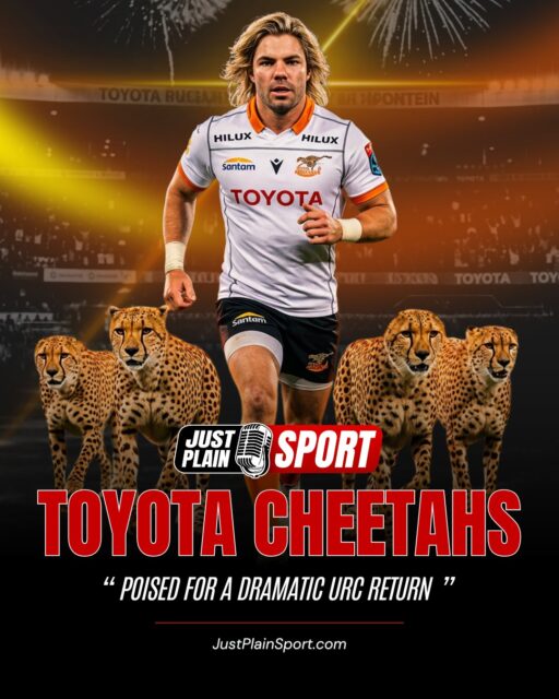 🚨 TOYOTA CHEETAHS POISED FOR A DRAMATIC URC RETURN 🇿🇦

Frans Steyn and his Bloemfontein boys are ready for a sensational return to the United Rugby Championship as early as the 2027/28 season. The Freestate side has been stalled at the tracks since their 2020 exclusion. A massive lifeline is now emerging from the Northern Hemisphere...

⸻
👉 The Cheetahs have been the heartbeat of Springbok rugby for decades and it is time they are back where they belong. – Jay | JPS
⸻

Should the URC expand to include a fifth South African franchise?
✅ Yes, bring them back
❌ No, keep it as is

🎙️ FULL STORY on JustPlainSport .com

#JustPlainSport 🏉 | #rugby #SouthAfrica #Cheetahs #URC #Comeback