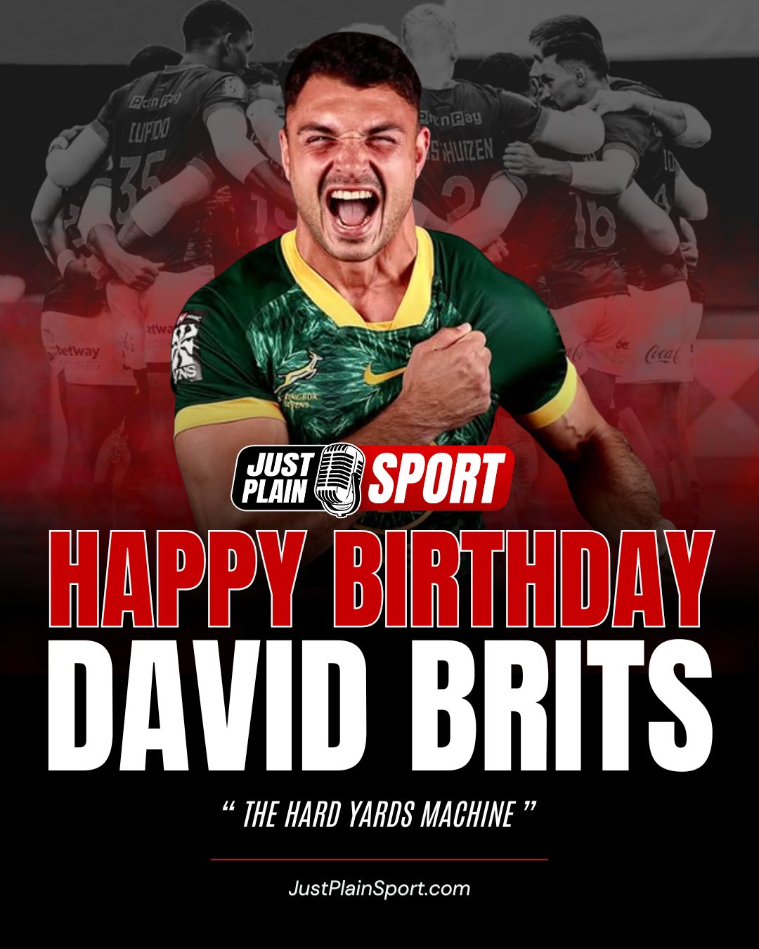 🎂 HAPPY BIRTHDAY DAVID BRITS 🇿🇦

He’s is a pure physical specimen, packing 93kg of muscle onto a 1.78m frame built for the trenches. 

The Quiet V8 transitioned from fifteen-man rugby with a ruthless edge, becoming an indispensable asset in the contact zones. Every bruised shoulder and successful tackle confirms his dedication to the jersey.

A proven powerhouse, the V8 secured the 2023 Currie Cup before conquering the 2025 and 2026 HSBC SVNS Series. 

In just 14 tournaments, he has claimed five golds and a World Championship in Los Angeles. He thrives on the sacrificial donkey work that allows the flair players to shine.

⸻
👉 “The hard yards are where the real character of a team is forged.” – Jay | JPS
⸻

Now 29, the Selborne College product carries the humility of a true leader who puts the collective first. His grit has taken him from provincial champion to double world champion, inspiring the next wave of warriors. His selfless work ethic remains the heartbeat of the Blitzboks success.

🎙️ Story by JustPlainSport .com
📸 Photo via David Brits IG

#JustPlainSport 🏉 | #Birthday #DavidBrits #Blitzboks #Rugby #SVNS