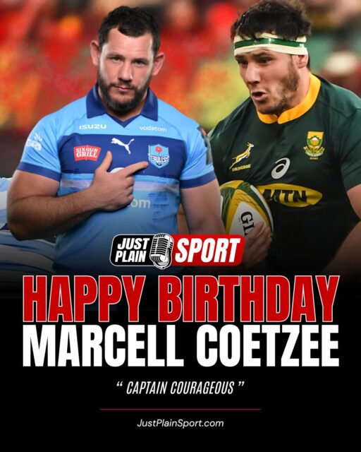 🎂 HAPPY BIRTHDAY MARCELL COETZEE 🇿🇦

The relentless loosie remains the definitive alpha male in the modern game, a warrior whose physical dominance has made him an iconic powerhouse across both hemispheres. 

Marcell is a world-class breakdown specialist, blending his explosive carrying intent with a defensive grit that has redefined the role of a modern back-row powerhouse.

Now back leading the charge as Captain Courageous in the trenches at Loftus Versfeld with the Bulls, the veteran continues to deliver elite-level impact. With 31 Test caps for the Springboks and a trophy cabinet featuring multiple domestic titles, including leadership roles with Ulster and now the Bulls, his career is a testament to consistency and high-impact dominance.

Beyond the chalk lines, the veteran bruiser commands immense respect through his calm leadership and humble character. 

He remains the heartbeat of every engine room he commands, providing the technical versatility and warrior spirit that continues to inspire his teammates and dominate his opposition.

⸻
👉 “He’s a true warrior who leads by example. His impact on the field and commitment to the badge is legendary!” 
– Jay | JPS
⸻

📸 Photo by Vodacom Bulls / SA Rugby
🎙️ Story by JustPlainSport.com

#JustPlainSport 🏉 | #Birthday #MarcellCoetzee #Bulls #Springboks #Rugby
