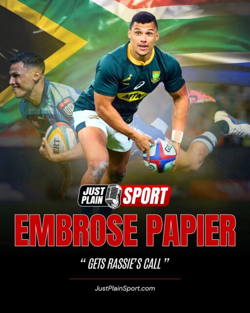 🇿🇦 RASSIE ERASMUS CALLS UP EMBROSE PAPIER: FINALLY REWARDING THE BULLS STAR’S RED-HOT FORM! 🏉

It is a story that could have ended in quiet regret. Embrose Papier, the lightning-quick scrumhalf from the Bulls, looked like he threw everything away after those seven Springbok caps back in 2018...

👉 "He looks super hungry and is in the best shape of his life with speed for days!" – Jay | JPS

⸻
📊 THE JUST PLAIN POLL:
Does Embrose Papier deserve to start for the Springboks in their next Test match?
✅ Yes, he is the form 9
❌ No, use him off the bench
⸻

🎙️ FULL STORY on JustPlainSport .com

📸 via SA Rugby / Bulls 
#rugby #SouthAfrica #EmbrosePapier #Springboks #Bulls #RassieErasmus