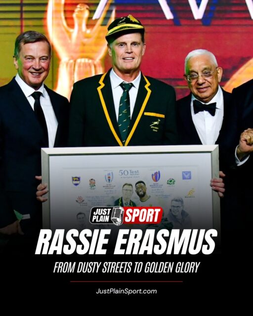 FROM DUSTY STREETS TO GOLDEN GLORY: THE EXTRAORDINARY JOURNEY OF RASSIE ERASMUS 🏅
He grew up in Despatch, a small working-class town in the Eastern Cape, far removed from the boardrooms and broadcast studios where rugby legends are usually made…
This week, Johan “Rassie” Erasmus stood at the very top of South African public life, receiving the National Order of Ikhamanga in Gold from the South African Presidency — the country’s highest honour for sporting excellence.
It is an award reserved not just for winners, but for those who have changed something. And what Rassie changed, arguably, was South Africa’s relationship with itself.
Congratulations, Rassie. Enkosi. Baie dankie. 🟢🟡 @rasrugby
🎙️ FULL STORY on JustPlainSport .com
#RassieErasmus #Springboks #OrderOfIkhamanga #SouthAfricanRugby #RWC2023 #RWC2019 #JustPlainSport