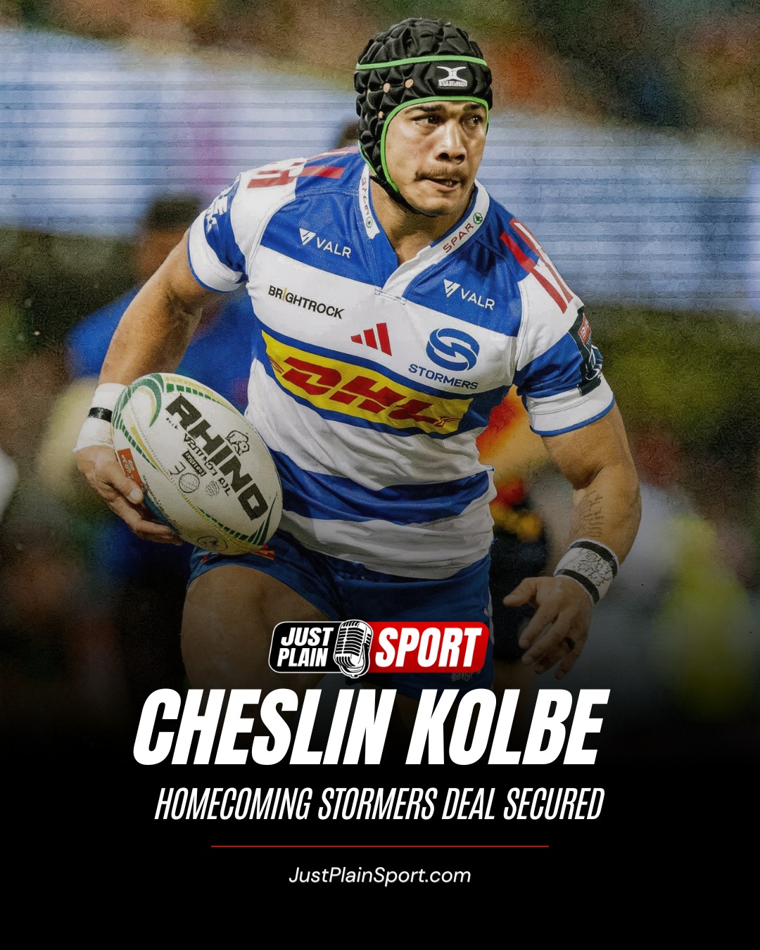 🇿🇦 CHESLIN KOLBE STORMERS HOMECOMING DEAL SECURED 🏉

On good authority and after checking our facts, we can report that the DHL Stormers appear to have secured the return of double Rugby World Cup winner Cheslin Kolbe. 

Sources close to the situation, corroborated by reporting from Afrikaans newspaper Rapport, indicate that Kolbe’s homecoming to Cape Town has been made possible through what is described as a massive collective effort — believed to involve the Stormers, his agency Roc Nation Sports International, and third-party financial backing...

🎙️ FULL STORY on JustPlainSport .com

#JustPlainSport | #CheslinKolbe #Stormers #RugbyTransfer