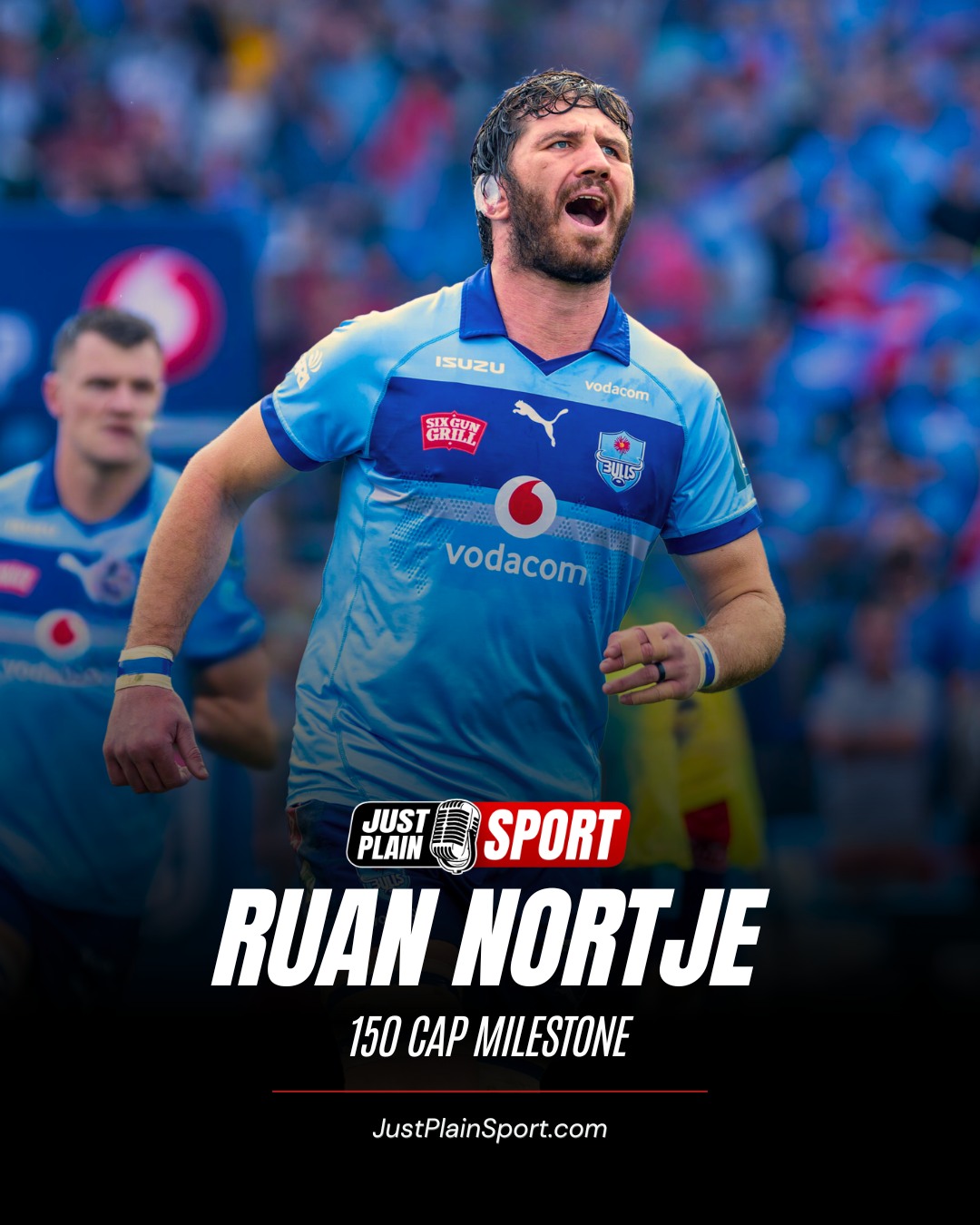 THE LITTLE BOY FROM DASPOORT: RUAN NORTJE’S 150-CAP FAREWELL 💙

When a small boy from Daspoort, a suburb of Pretoria, looked up at Loftus Versfeld and dreamed of one day pulling on a blue jersey, even he couldn’t have imagined it would come to this.

This weekend, Ruan Nortje runs out for his 150th Bulls appearance, anchoring a high-stakes URC quarter-final against Munster at Loftus Versfeld ￼ — and doing so as one of the most beloved figures in the franchise’s history...

🎙️ FULL STORY on JustPlainSport .com

#JustPlainSport #BlueBulls #Rugby