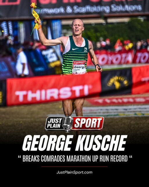 🇿🇦🥇KUSCHE REWROTE COMRADES HISTORY AND ANNOUNCED HIMSELF TO THE WORLD 🏆

George Kusche crossed the line outside Hollywoodbets Scottsville Racecourse in Pietermaritzburg with his arms doing more talking than his legs had any right to after 85.77 kilometres. 

The clock read 5:15:56. Nobody in the history of the Comrades Marathon had ever run the Up Run faster.

He didn’t just win. He demolished an 18-year-old record. Leonid Shvetsov’s mark of 5:24:49, set back in 2008, had stood as one of the great untouchable numbers in South African ultra running. 

George Kusche took almost nine minutes off it. The top five finishers all broke the old record, which tells you everything about the calibre of field he beat to do it…

🎙️ FULL STORY: https://justplainsport.com/athletics/george-kusche-comrades-2026/

#JustPlainSport #comradesmarathon #GeorgeKusche #Athletics