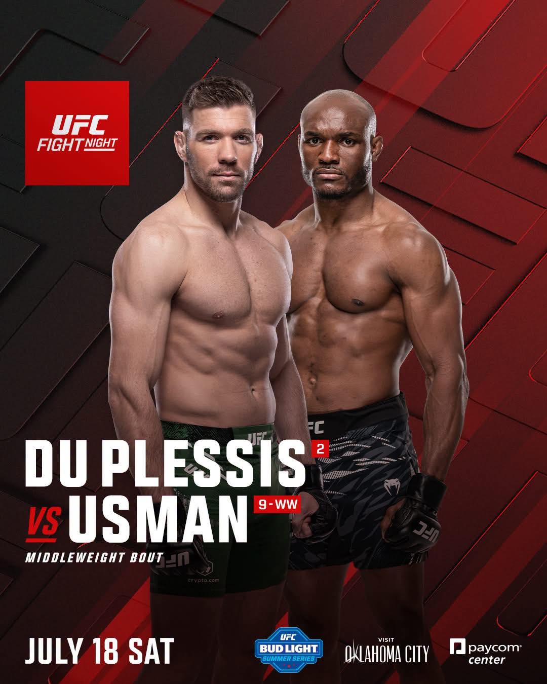 🥊CAN’T WAIT!! 💥
🇿🇦 Dricus Du Plessis vs Usman #IFC