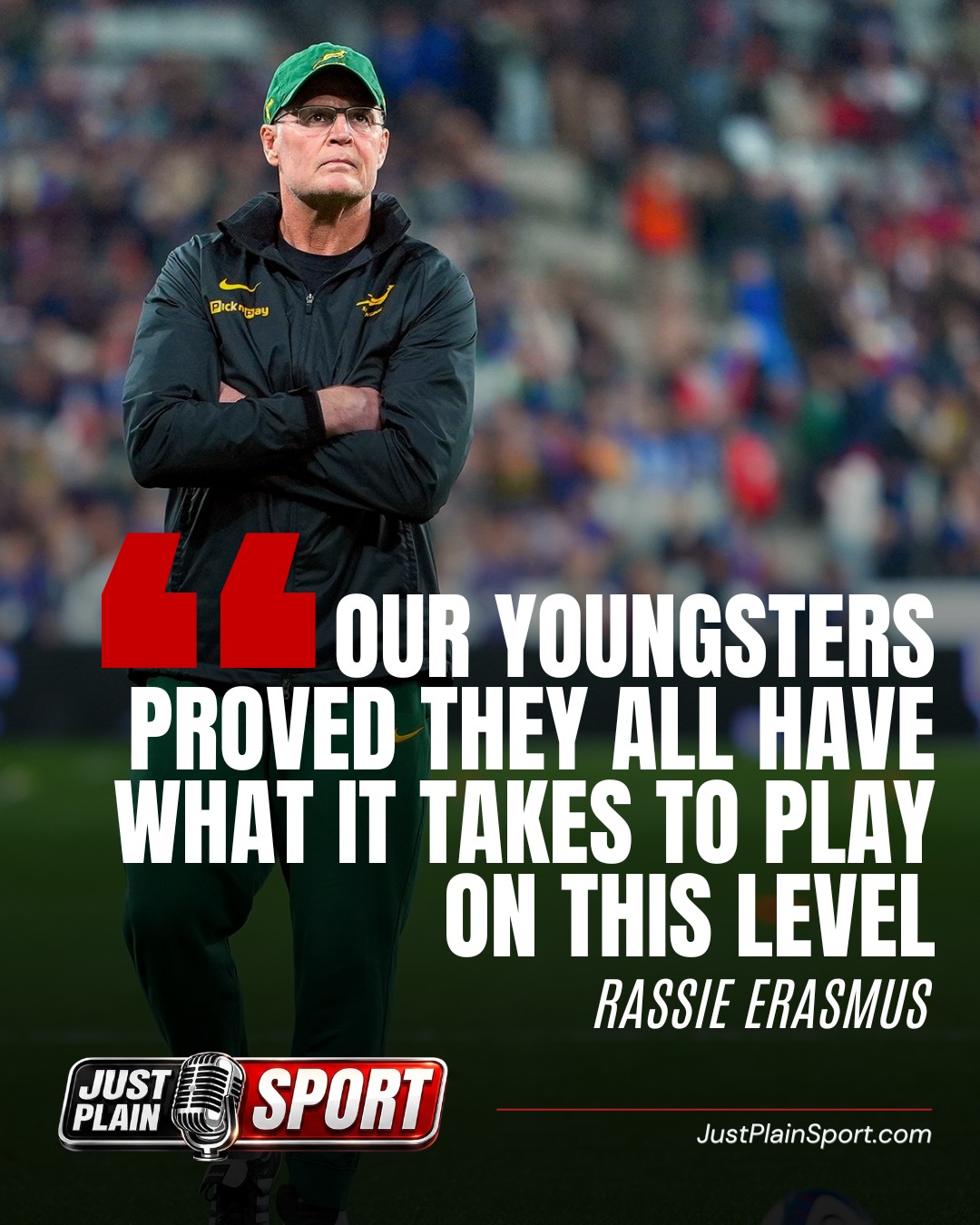 🇿🇦 SIX NEW NAMES IN RASSIE’S 2026 NATIONS CHAMPIONSHIP SQUAD ANNOUNCED 🏉
Rassie Erasmus did not stumble upon six uncapped players on Saturday night. He built toward them, methodically, across months of alignment camps, warm-up fixtures, and careful observation.
When he named his 46-man Nations Championship squad following the Springboks' 80-31 demolition of the Barbarians in Gqeberha, the six new faces in that list were not surprises. They were the point.
👉🎙️ FULL STORY ON JUSTPLAINSPORT .COM
#JustPlainSport #Springboks #nationschampionship2026