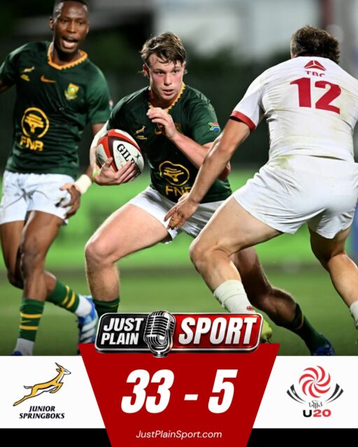 🇿🇦 EASY WIN FOR THE JUNIOR SPRINGBOKS vs GEORGIA 🇬🇪 in the Junior World Rugby Championship 🏉 

#JustPlainSport #RSAvGEO #WorldRugbyU20s #rugby