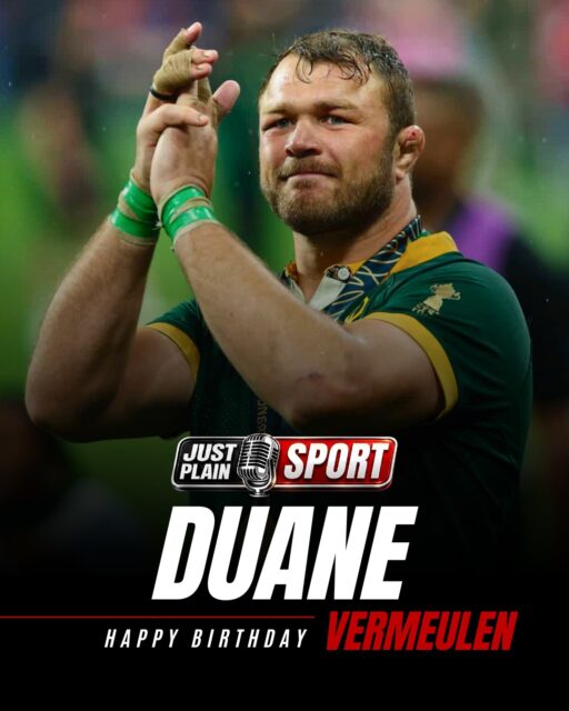 🇿🇦 HAPPY BIRTHDAY DUANE VERMEULEN 🎂 THE LEADER WHO NEVER NEEDED THE ARMBAND

There are rugby players who need the captain’s armband to lead. And then there are those who lead anyway, armband or not. Duane Vermeulen belongs firmly in the second category. 

Born on this very day, 3 July 1986, in Mbombela, Mpumalanga, he turns 40 today. And what a journey it has been.

Happy Birthday, Duane. The Springboks won two World Cups with him doing the heaviest lifting, often quietly, and rarely for the cameras.

👉🎙️ FULL STORY ON JUSTPLAINSPORT .COM

#JustPlainSport #DuaneVermeulen #Springboks #happybirthday