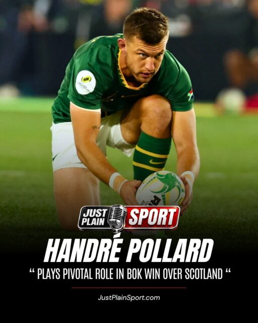 🚨🇿🇦 POLLARD PLAYS PIVOTAL ROLE IN BOK WIN OVER STRONG SCOTLAND 🏉
Every time the Springboks looked like they could take a breather, Scotland broke through again. Handré Pollard was the one constant that refused to let them get away with it.
South Africa raced to 14-0 inside twenty minutes and looked comfortable. Scotland had other ideas, striking twice in quick succession to level it at 14-14 by half-time, and the pattern repeated itself all afternoon: the Boks would pull clear, Scotland would claw back within touching distance, and it was Handré Pollard, more than anyone else in green and gold, who kept steadying the ship.
🎙️ FULL STORY on JustPlainSport .com
Image via Muzi Ntombela/BackpagePix
#JustPlainSport #Springboks #HandrePollard