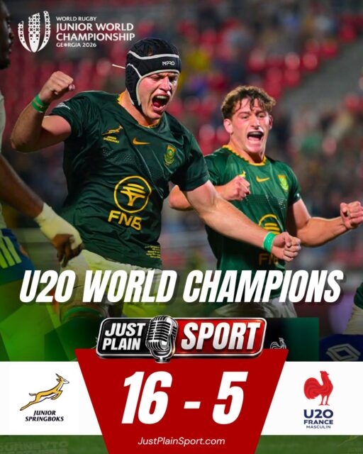 🏆 🏆 JUNIOR WORLD CHAMPIONS! 🇿🇦
Congratulations, Junior Bokkies!!!
Back-to-back 🇿🇦
#JuniorWorldChampionship #Rugby #SouthAfrica #JuniorBoks #RWC