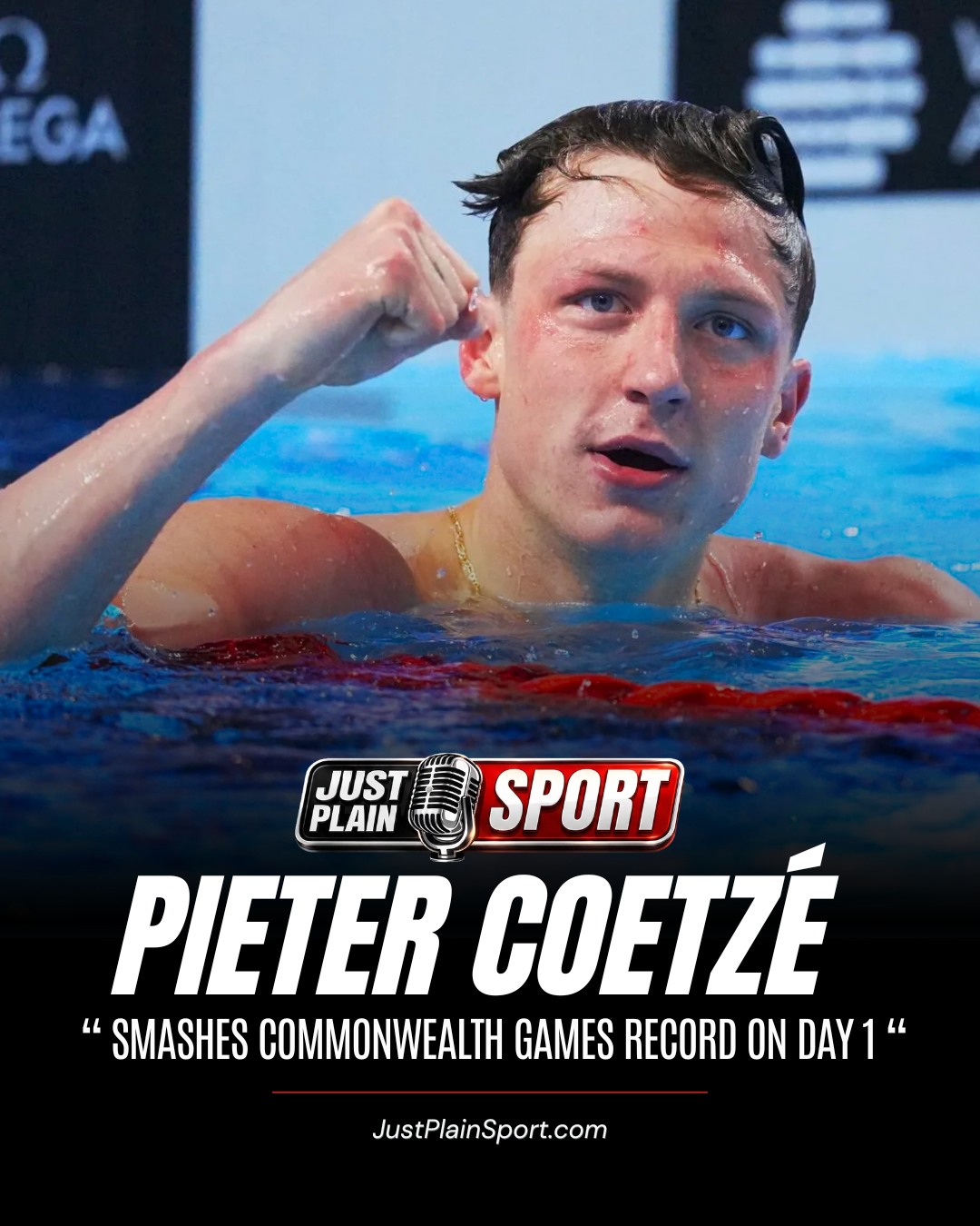 🚨🇿🇦 PIETER COETZÉ SMASHES COMMONWEALTH GAMES RECORD ON DAY 1 🏊
Pieter Coetzé needed 24.45 seconds on Friday morning to announce that South Africa had arrived at the Glasgow 2026 Commonwealth Games.
The 22-year-old backstroke world champion won his heat of the men’s 50m backstroke in a Commonwealth Games record, the fastest qualifying time of the morning, and did it with the unhurried air of a swimmer who has plenty left in reserve.
🎙️ FULL STORY on JustPlainSport .com
#Glasgow2026 #TeamSA #PieterCoetzé #CommonwealthGames2026 #JustPlainSport
