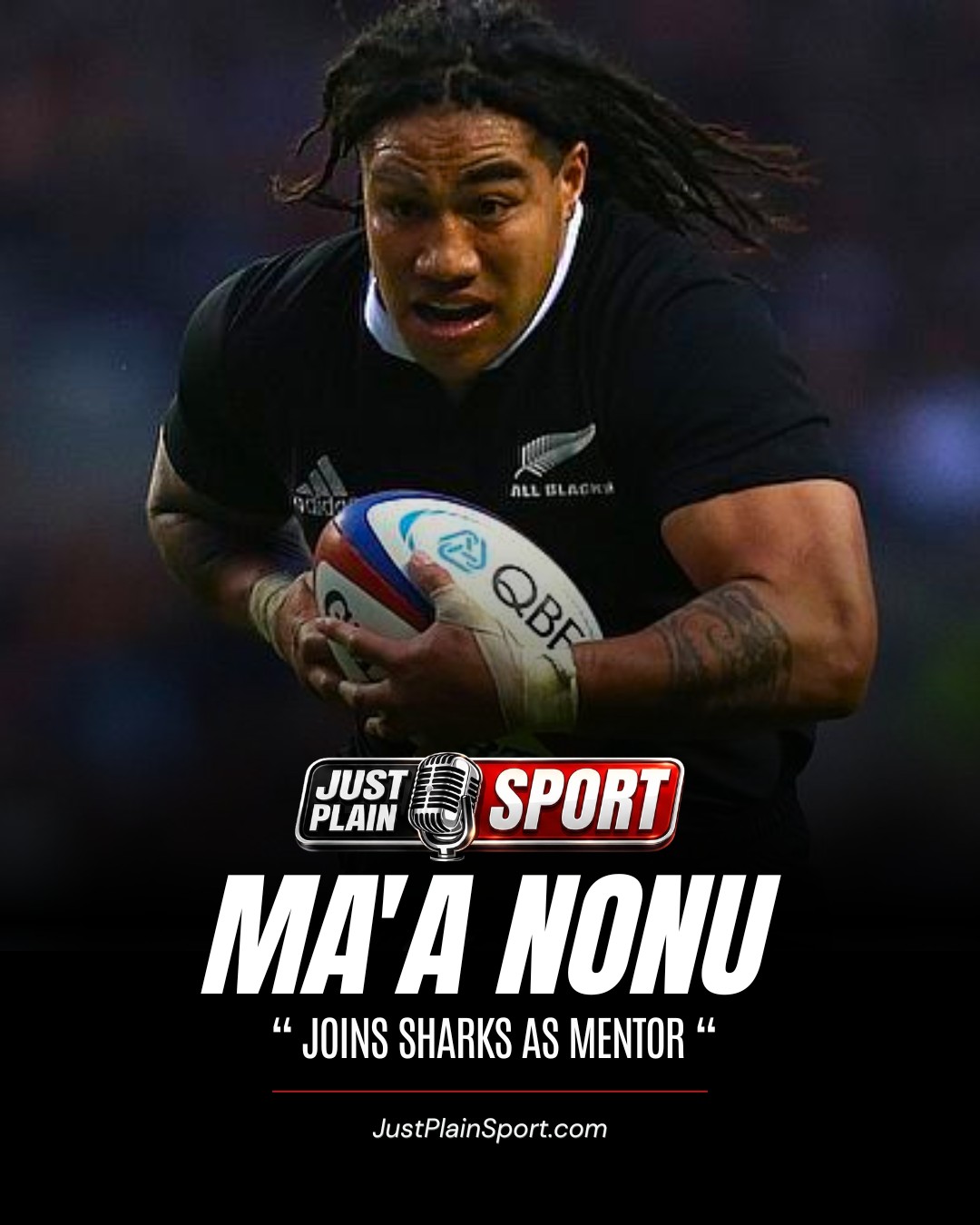 🦈 NONU: ALL BLACKS LEGEND JOINS SHARKS AS MENTOR 🏉🇿🇦
Ma'a Nonu is walking into a Durban changeroom as a Shark.
The Sharks confirmed on Saturday that the 44-year-old, two-time World Cup winner has signed a short-term deal, arriving in a mentorship and leadership capacity rather than as a like-for-like squad addition.
It's a move built around what he can pass on, not what he can still produce on matchday.
“You don’t get a legend like Ma’a Nonu walking into your changeroom without something rubbing off on every young player in that squad!” – 🎙️Jay
🎙️ FULL STORY on JustPlainSport .com
#MaaNonu #Sharks #AllBlacks #SouthAfricanRugby #JustPlainSport