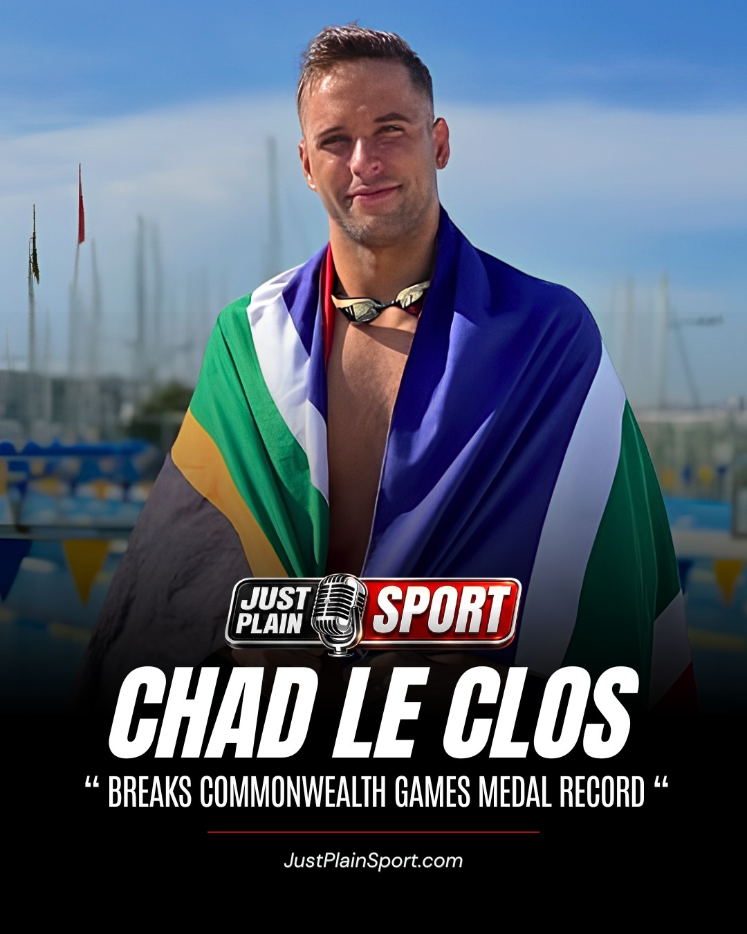 🥇 CHAD LE CLOS BREAKS COMMONWEALTH GAMES MEDAL RECORD 🏊🇿🇦
Chad le Clos stands alone. Nineteen medals, five Games, sixteen years — and on Friday night in Glasgow, the kid from Durban became the most decorated male athlete in Commonwealth Games history with a bronze medal that meant more to him than most of his golds.
🎙️ FULL STORY on JustPlainSport .com
#ChadLeClos #CommonwealthGames2026 #TeamSA #SASwimming #JustPlainSport