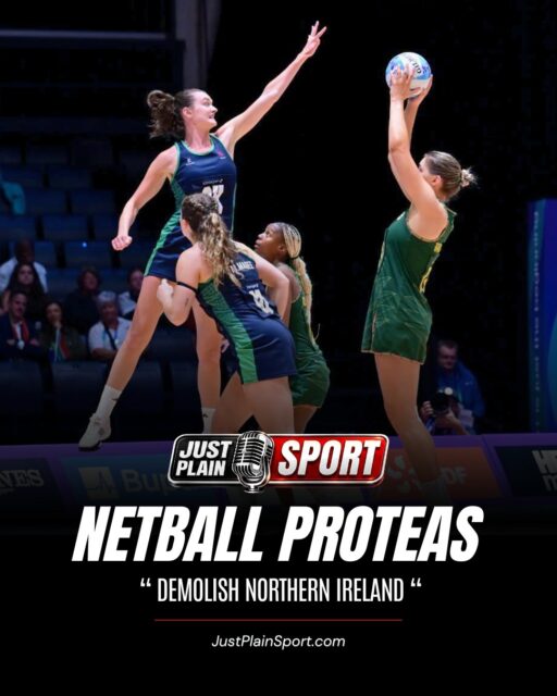 🇿🇦 PROTEAS DEMOLISH NORTHERN IRELAND 78-30 IN GLASGOW 🏐🇿🇦
Team South Africa put the rest of Pool A on notice, thrashing Northern Ireland 78-30 at The Hydro to claim a third straight Commonwealth Games win and climb to the top of the group.
The SPAR Proteas came into Tuesday's clash off a rest day, having already dismantled Malawi and put a record-breaking 96 goals past Tonga. Northern Ireland arrived winless after defeats to England, Malawi and Tonga, and nothing in this one suggested a change in fortunes...
🎙️ FULL STORY on JustPlainSport .com
#RSAvNIR #SPARProteas #Commonwealth2026 #NetballSA #JustPlainSport