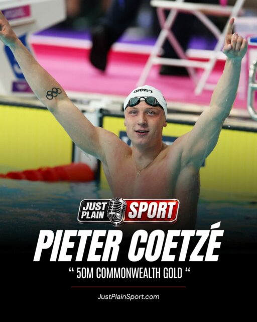 🥇 COETZÉ WINS 50M BACKSTROKE GOLD IN 24.18 🏊🇿🇦
Pieter Coetzé does not do things by half measures. On Saturday night at Tollcross, the 22-year-old lowered his own Commonwealth Games record for the third time in as many swims this week, touching in 24.18 to claim gold in the men's 50m backstroke.
Four years after leaving Birmingham with silver in this event, he made sure this time his hand hit the wall first.
⸻
🗣️ "Three Games records in three swims and he still had more in the tank. Congrats on your 50m Gold, Pieter!" – 🎙️Jay
⸻
🎙️ FULL STORY on JustPlainSport .com
#PieterCoetze #CommonwealthGames2026 #TeamSA #Glasgow2026 #JustPlainSport