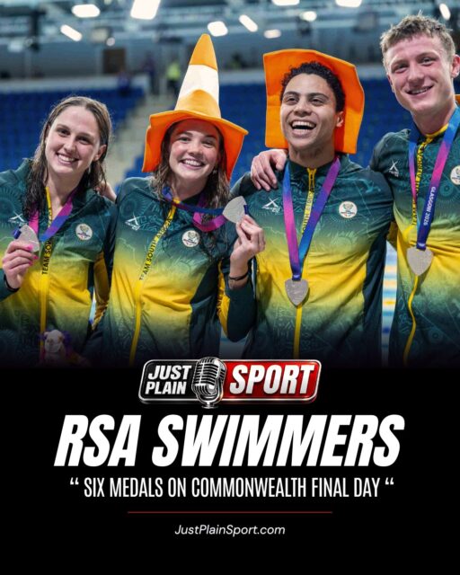 🇿🇦 SOUTH AFRICAN SWIMMERS SIGN OFF IN STYLE: SIX MEDALS ON THE FINAL DAY AT TOLLCROSS 🏊

Six medals. One session. A four-time Commonwealth Games record breaker and a piece of sporting history that will never be matched again. 

That was Wednesday night at Tollcross International Swimming Centre, where the South African swimmers closed out the pool programme at Glasgow 2026 in a way nobody in that arena will forget in a hurry.

🎙️ FULL STORY on JustPlainSport .com

#CommonwealthGames2026 #TeamSA #Swimming #SASwimming #JustPlainSport
