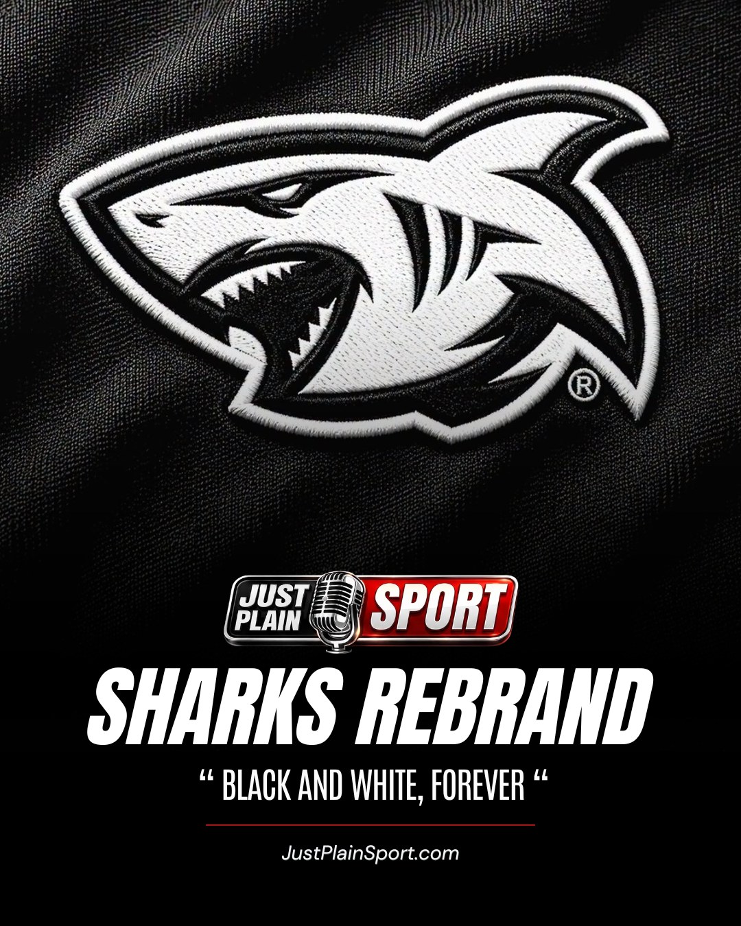 🦈 SHARKS RENAMED SHARKS RUGBY CLUB IN FULL REBRAND 🦈

This isn't just a new crest. The Sharks are now officially Sharks Rugby Club — new name, new logo, new business strategy, 150 years in the making. Owner Marco Masotti made it personal: "Our badge is evolving. Our DNA is not."

Reebok's back as technical partner, JP Pietersen's leading the coaching setup, and the tagline says it all: BLACK WHITE FOREVER.

🎙️ FULL STORY on JustPlainSport .com

#SharksRebrand #SharksRugby #BlackWhiteForever #URC2026 #JustPlainSport