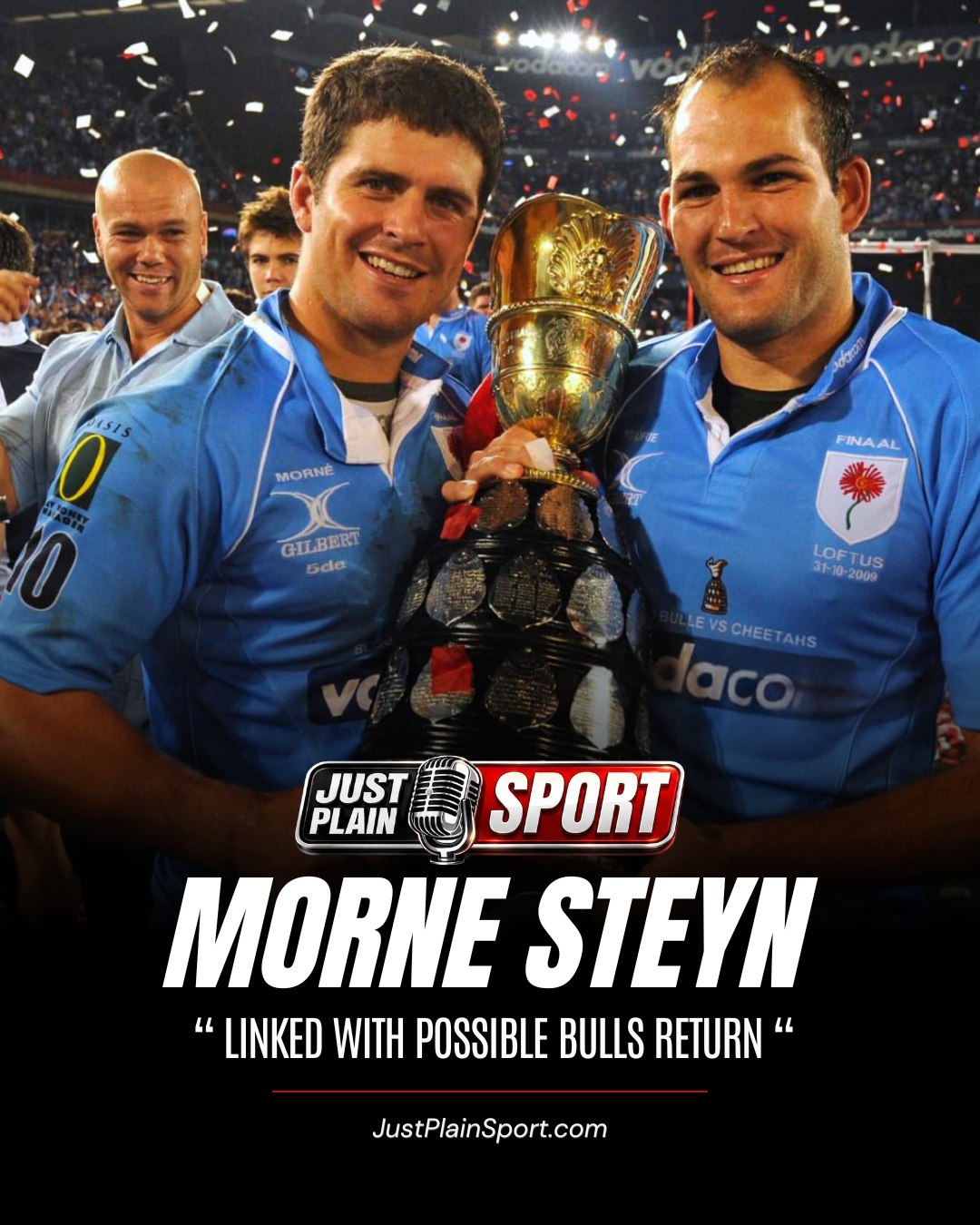 🇿🇦 MORNÉ STEYN LINKED WITH WELCOME BULLS RETURN 🏉

Morné Steyn could be on his way back to Loftus Versfeld. Sources close to the Bulls organisation are linking the Springbok legend with a coaching return to the union that made him.

⸻
🗣️ "Morné Steyn never really left Loftus - his boot's still printed all over that place!" – 🎙️Jay
⸻

Vlok Cilliers' name has also come up for the kicking coach vacancy, but Steyn is understood to be the clear favourite.

🎙️ FULL STORY on JustPlainSport .com

#MorneSteyn #VodacomBulls #Loftus #SouthAfrica #JustPlainSport