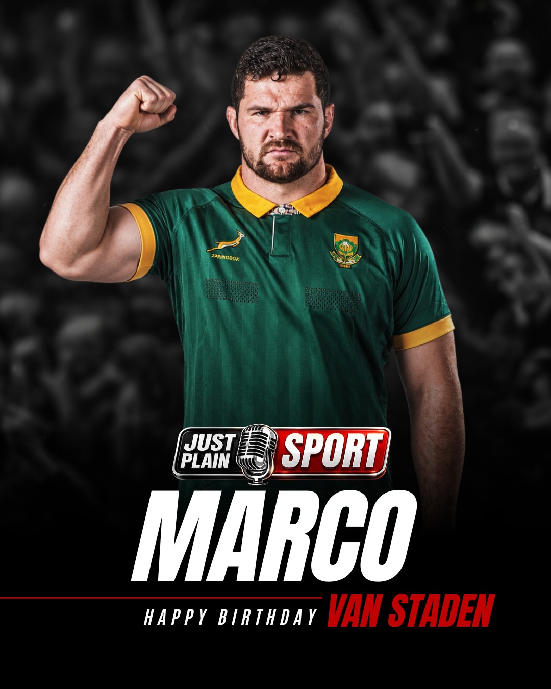 🎉 HAPPY BIRTHDAY, MARCO VAN STADEN: THEY CALL HIM ESKOM BECAUSE HE EARNED IT 🇿🇦

A London specialist told Marco van Staden he would never play rugby again. Two years later he was a world champion in France, and this year he brought up 100 caps for the Bulls. He turns 31 today. 🇿🇦

He never played Craven Week and North-West University passed on him. He was a scrumhalf until Grade 11 at Hoërskool Bekker. His team-mates call him Eskom, because when he lines you up the lights go out.

⸻
🗣️ "The system missed him at 17, a specialist wrote him off at 26, and he still ended up with a World Cup medal and a century of caps — that is the most Marco van Staden career imaginable!" – Jay
⸻

🎙️ FULL STORY on JustPlainSport .com

#MarcoVanStaden #Springboks #VodacomBulls #RWC2023 #URC #JustPlainSport