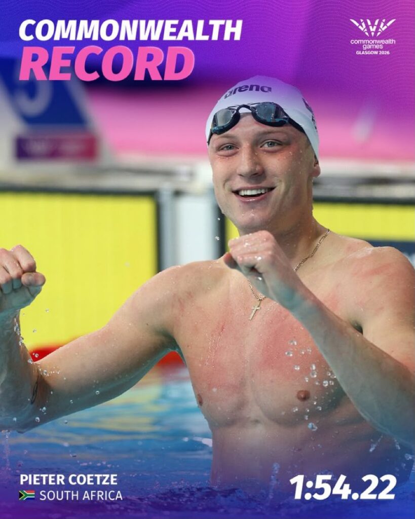 Pieter Coetzé Glasgow 2026