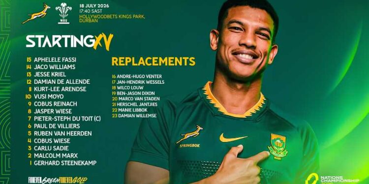 Springboks vs Wales