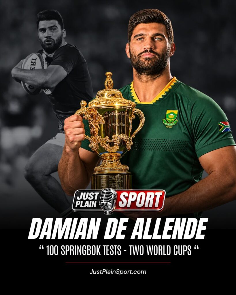 Damian de Allende Hits 100 Springbok Test Caps