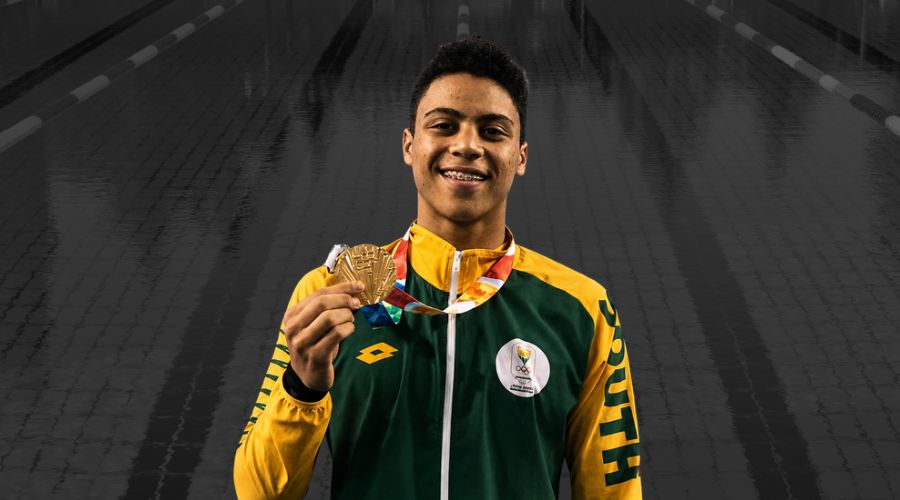 Michael Houlie won Pan Pacs silver in the 50m breaststroke in Irvine