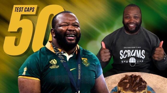 Ox Nché 50th Test cap