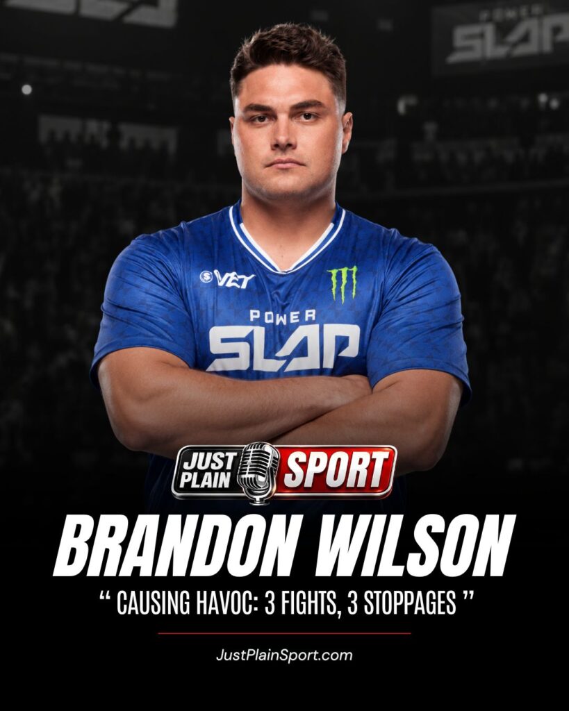 Brandon Wilson, the B-52 Bomber, at Power Slap