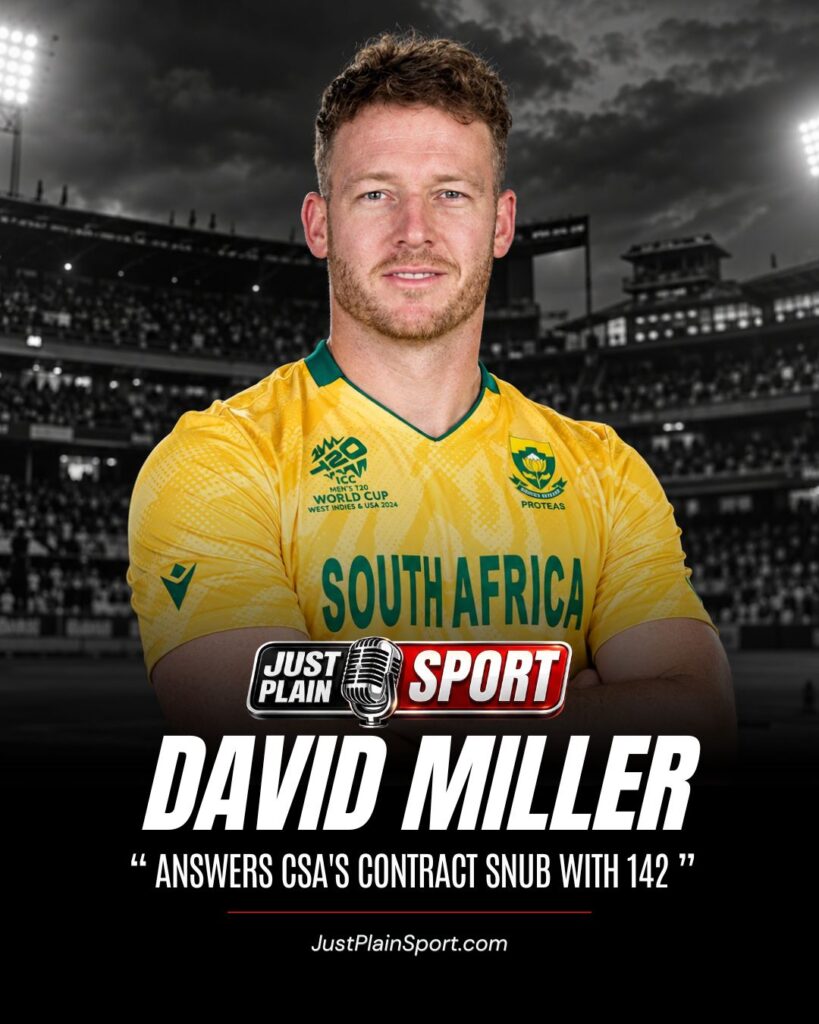 David Miller 142 Answers CSA Contract Snub at Wanderers