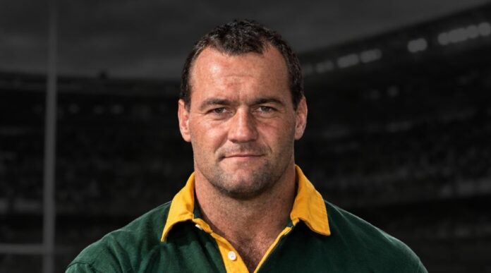 Ruben Kruger playing for the Springboks during the 1995 Rugby World Cup