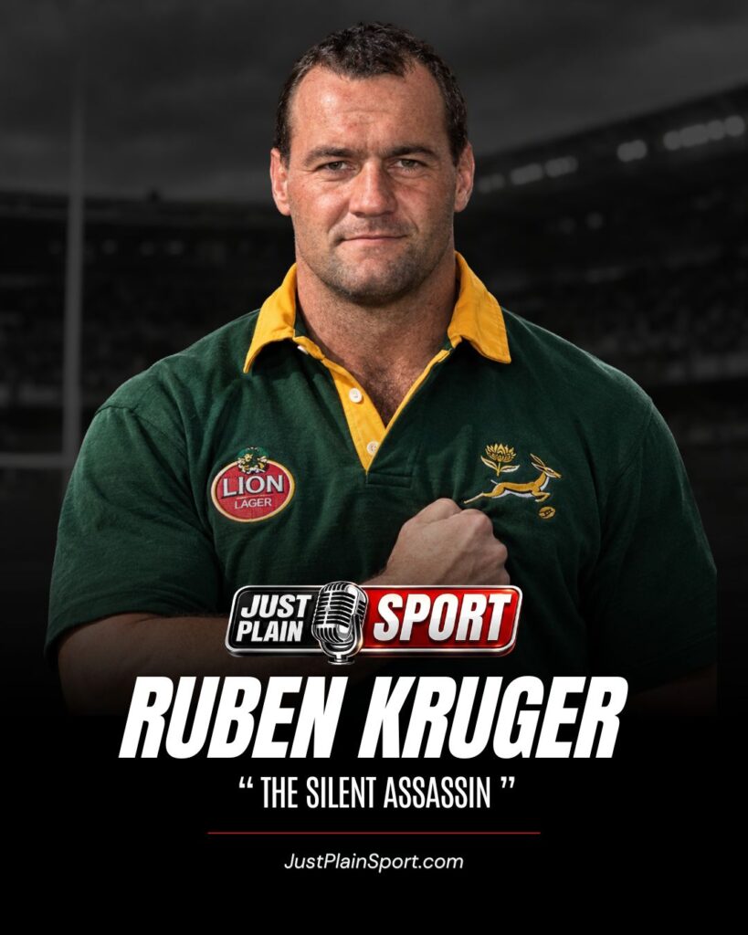 Ruben Kruger playing for the Springboks during the 1995 Rugby World Cup