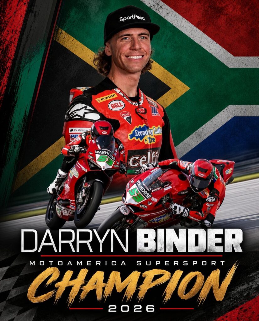 Dive Bomb Darryn - Darryn Binder Wins MotoAmerica Supersport Title
