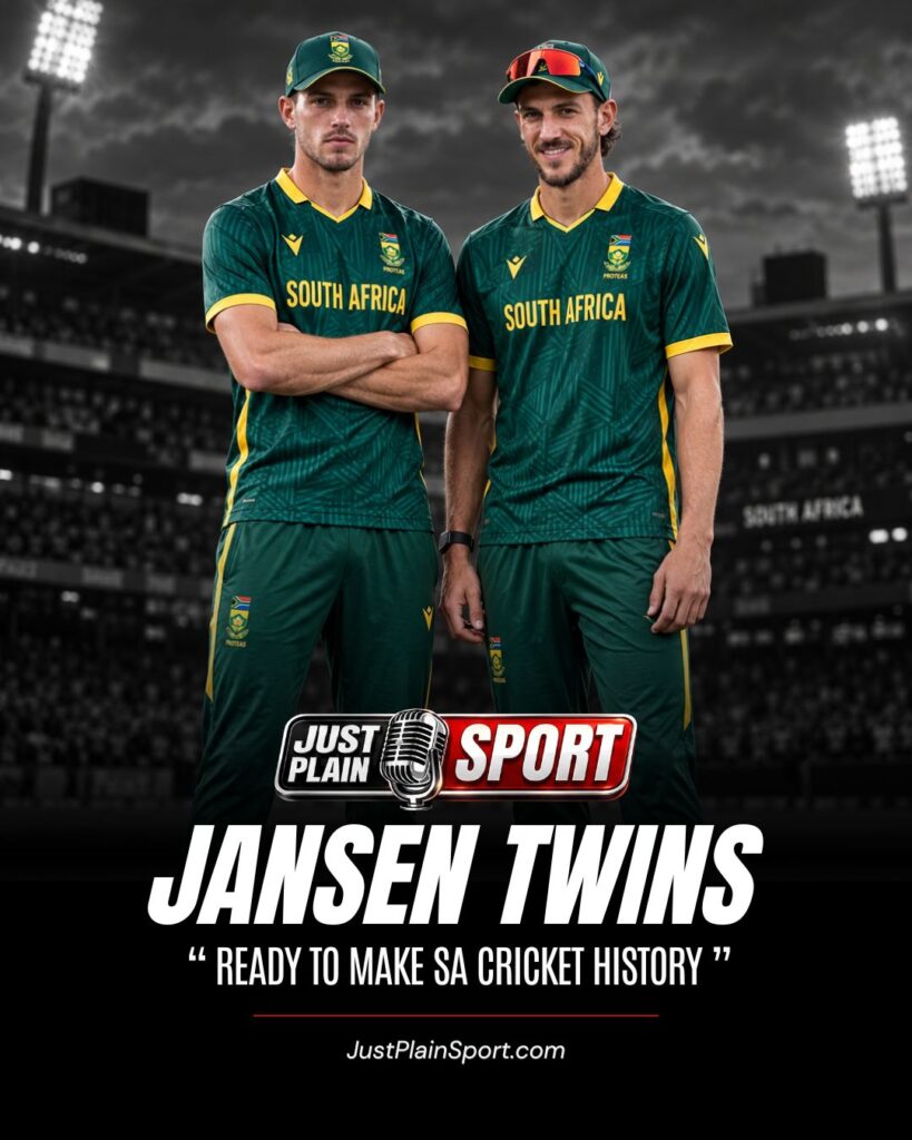 Jansen twins Marco and Duan in Proteas ODI kit
