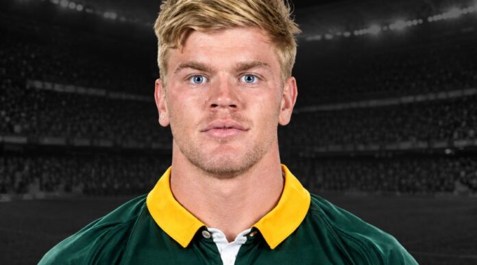 Morné van den Berg celebrates Man of the Match win for the Springboks in Baltimore