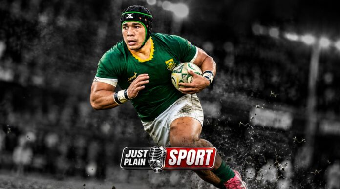 Cheslin Kolbe in Springbok colours, the wing who turns 33 on 28 October