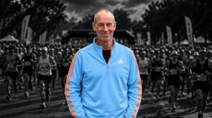 Paul Sinton-Hewitt, founder of parkrun, at the one millionth parkrun event in June 2026